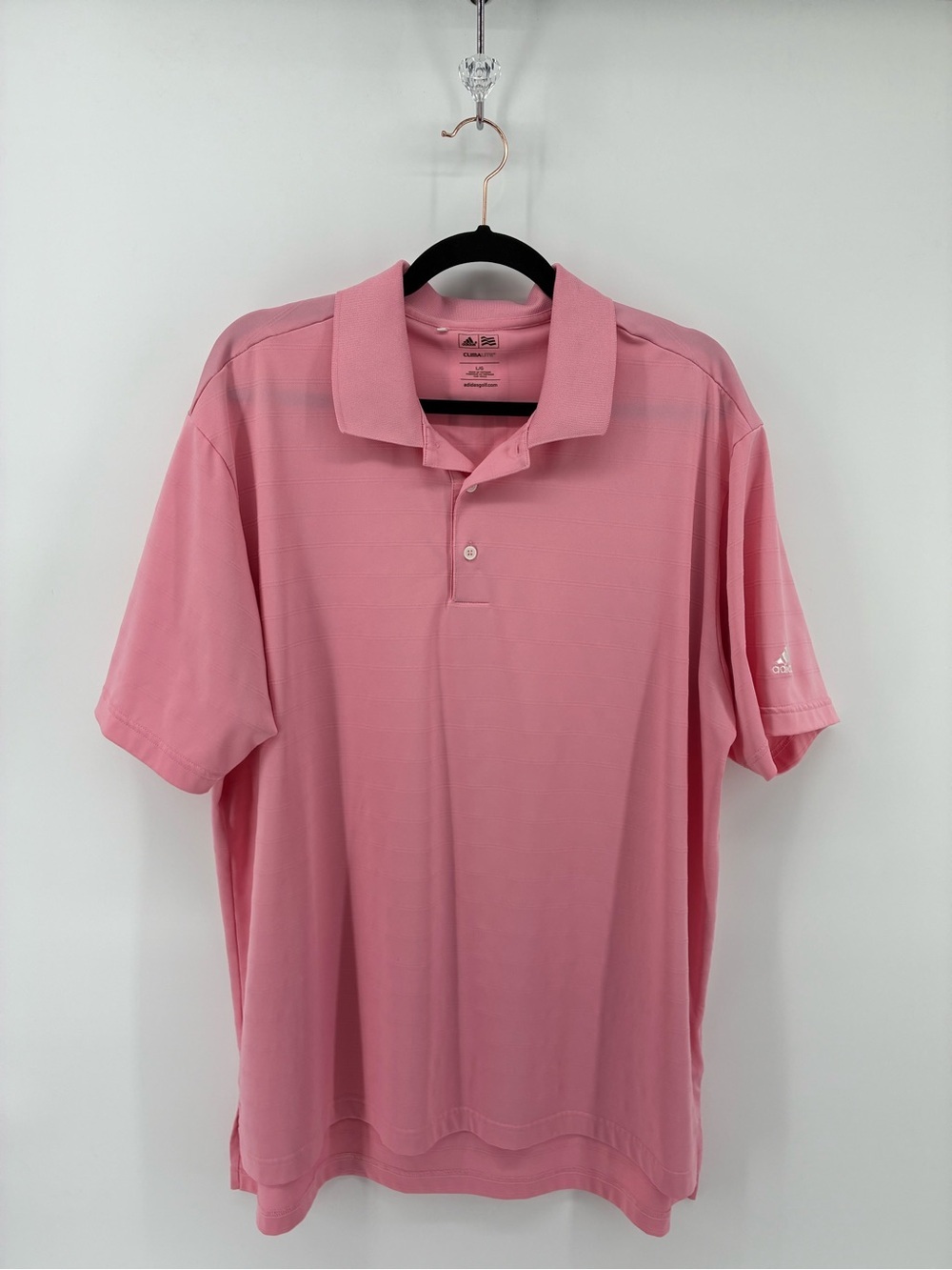 adidas Clima Lite Light Pink Polo Shirt